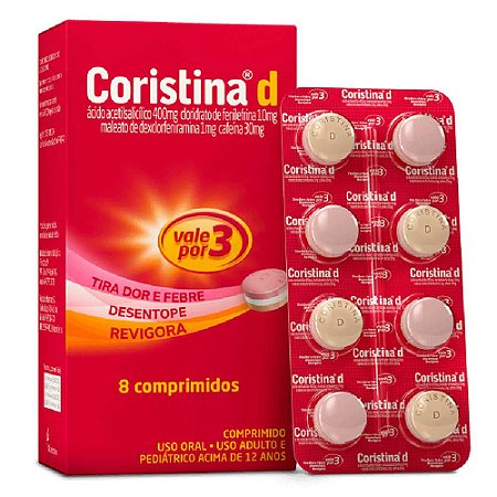 CORISTINA D CX.C/8 COMPRIMIDOS