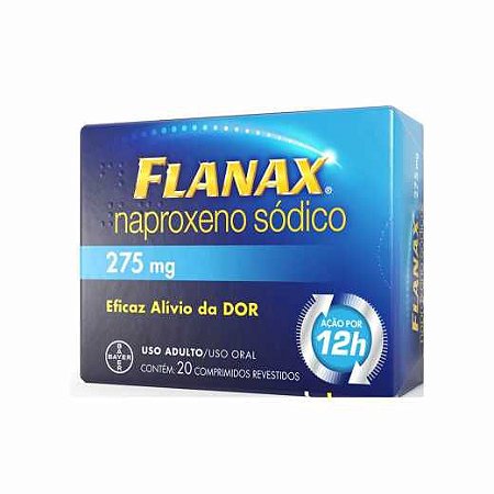 NAPROXENO FLANAX 275MG CX.C/20 COMP.REVEST.