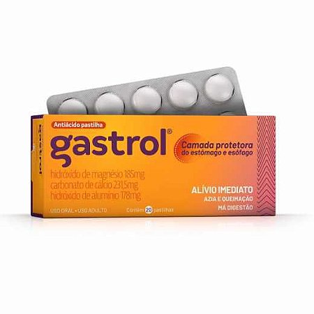 GASTROL PASTILHA C/20 UNIDS.