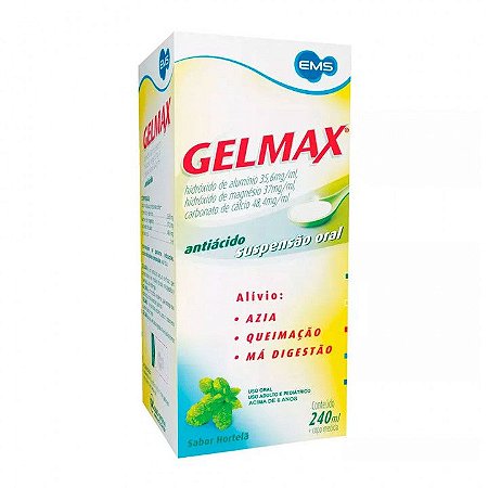 GELMAX SUSP. 240ML SB.HORTELÃ