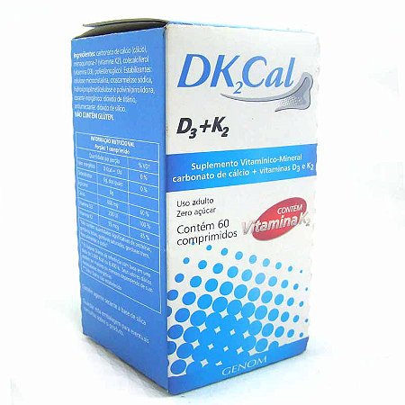 DK2CAL SUPLEMENTO ALIMENTAR D3 + K2 C/60 COMPRIMIDOS