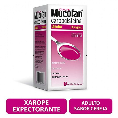 MUCOFAN 50MG/ML XAROPE ADULTO 100ML CARBOCISTEÍNA