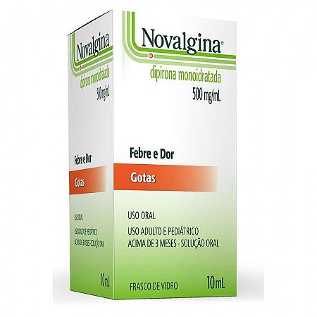 NOVALGINA 500MG/ML 10ML DIPIRONA MONOIDRATADA