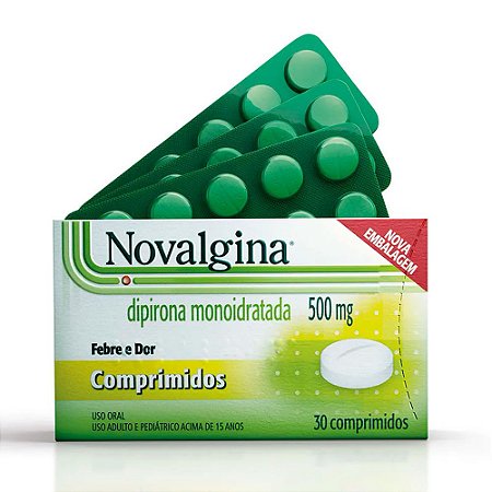 NOVALGINA 500MG C/30 COMPRIMIDOS DIPIRONA MONOIDRATADA