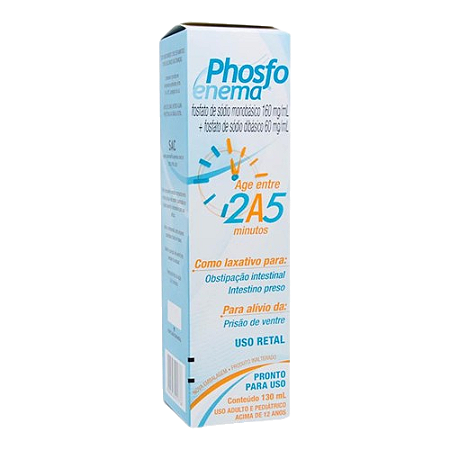 PHOSFOENEMA SOLUÇÃO RETAL 130ML LAXANTE