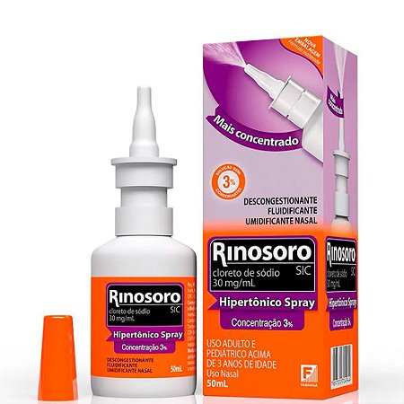 RINOSORO SIC 3% HIPERTÔNICO SPRAY 50ML