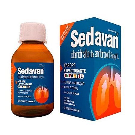 SEDAVAN 15MG/5ML XAROPE INFANTIL 100ML SB.FRAMBOESA ( AMBROXOL )