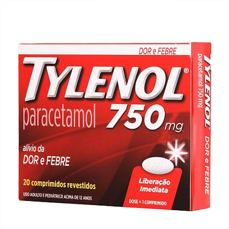 TYLENOL 750MG C/20 COMP.REVEST.