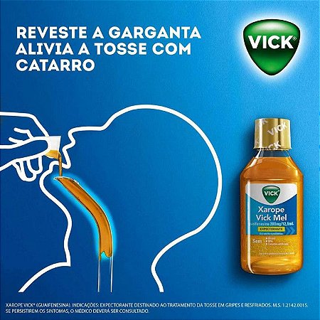 Sampa Farma - O Xarope Vick 44E é um expectorante que