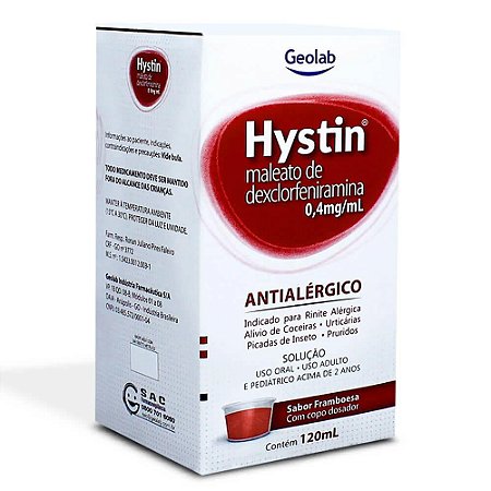 HYSTIN 0,4MG/ML SOL.ORAL 120ML SB.FRAMBOESA