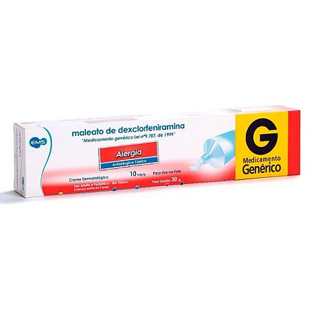 MALEATO DEXCLORFENIRAMINA 10MG/G POMADA 30G. (EMS)