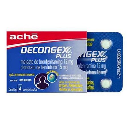 DECONGEX CART.C/4 COMPRIMIDOS