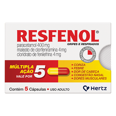 RESFENOL CARTEL C/5 CÁPSULAS