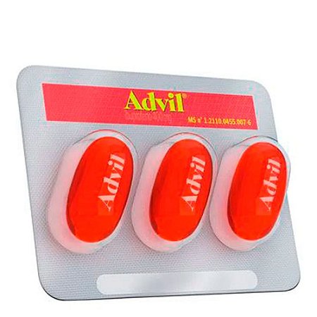 ADVIL 400MG CART.C/3 CÁPS. GEL