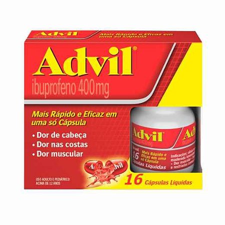 ADVIL 400MG CX.C/16 CÁPS.LIQ.