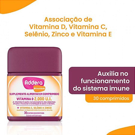 ADDERA +IMUNIDADE C/30 COMP.REVEST.