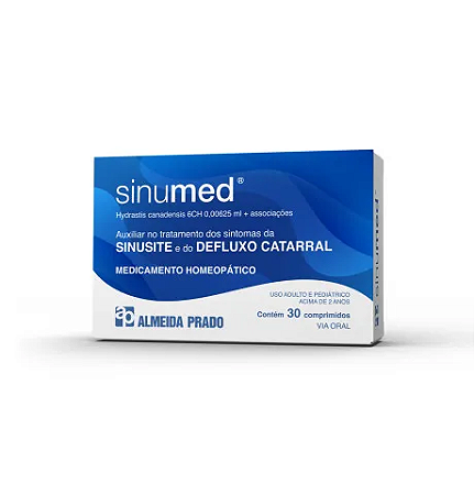 SINUMED C/30 COMPRIMIDOS SINUSITE E DEFLEXO CATARRAL ALMEIDA PRADO EXCLUSIVO