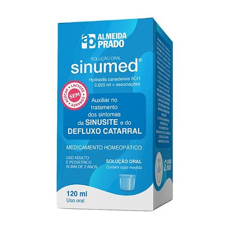 SINUMED SOLUÇÃO ORAL 120ML ALMEIDA PRADO SINUSITE E DEFLUXO CATARRAL