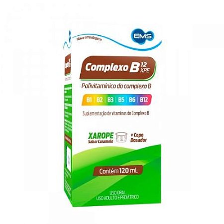 COMPLEXO B XAROPE 120ML SB.CARAMELO (EMS)