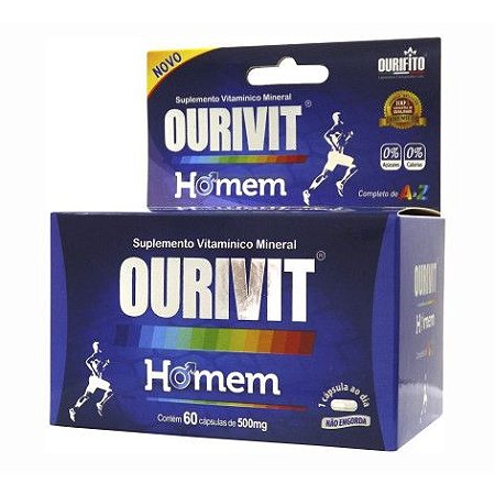 OUROVIT HOMEM 500MG C/60 CÁPSULAS