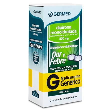 DIPIRONA MONOIDRATADA 500MG C/30 COMPRIMIDOS (GERMED)