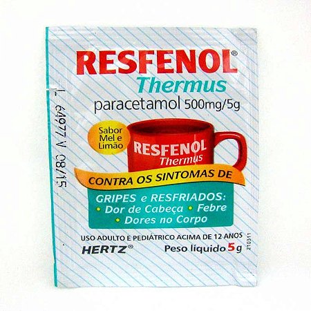 RESFENOL THERMUS 500MG/5G SB.MEL E LIMÃO