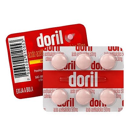 DORIL CARTELA C/6 COMPRIMIDOS