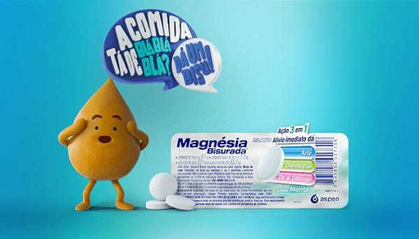 MAGNÉSIA BISURADA C/10 PASTILHAS SB.MENTA