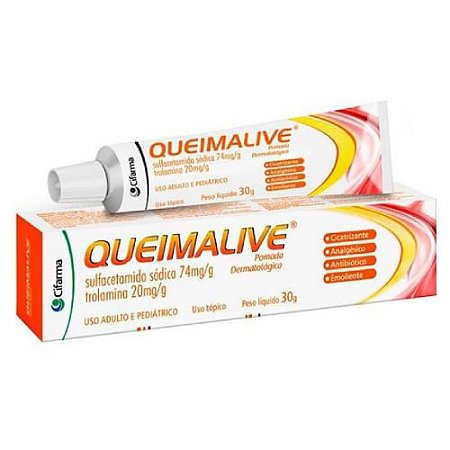 QUEIMALIVE POMADA CICATRIZANTE 30G. QUEIMADURAS