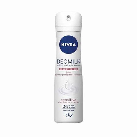 NIVEA DEOMILK ANTITRANSPIRANTE AEROSOL 150ML - SENSITIVE