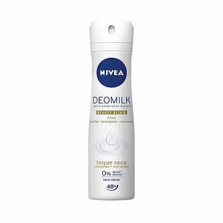 NIVEA DEOMILK ANTITRANSPIRANTE AEROSOL 150ML - TOQUE SECO