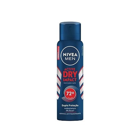 NIVEA MEN ANTITRANSPIRANTE AEROSOL 150ML - ACTIVE DRY IMPACT