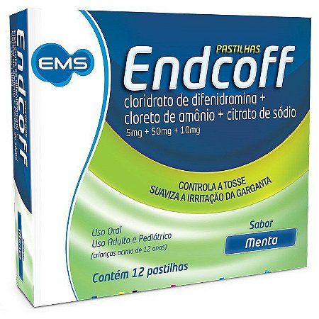 ENDCOFF C/12 PASTILHAS SB.MENTA
