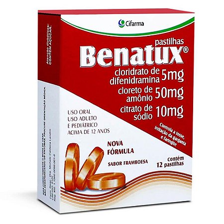 BENATUX C/12 PASTILHAS SB.FRAMBOESA