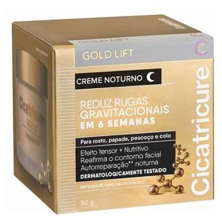 CICATRICURE GOLD LIFT CREME NOTURNO 50G