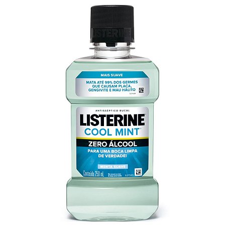 LISTERINE COOL MINT ZERO ÁLCOOL 250ML