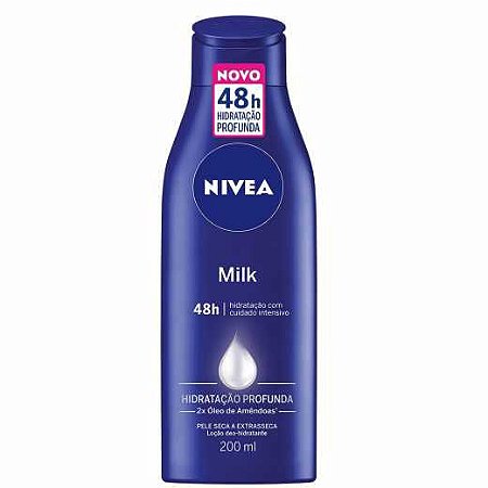 NIVEA LOÇÃO HIDRATANTE  200ML - MILK PELE SECA A EXTRASSECA