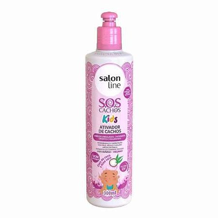 ATIVADOR CACHOS SALON LINE SOS CACHOS KIDS 300ML