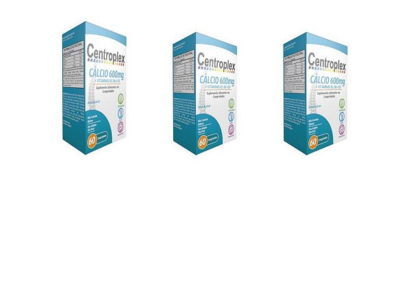CENTROPLEX CÁLCIO 600 CX.C/60 COMPRIMIDOS (C3P2)