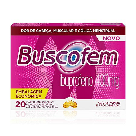 BUSCOFEM 400MG C/20 CÁPS.LIQUI-GEL