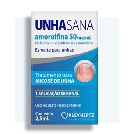 UNHA SANA 50MG/ML ESMALTE 2,5ML AMOROLFINA