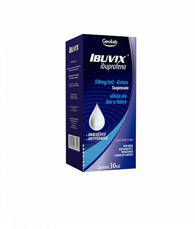 IBUPROFENO IBUVIX 50MG/ML SUSPENSÃO 30ML SB.TUTTI-FRUTTI