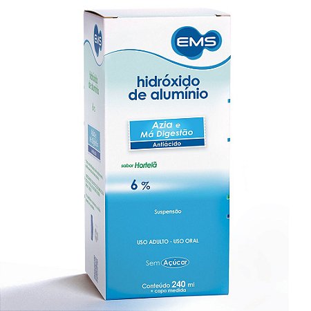 HIDRÓXIDO DE ALUMÍNIO 6% 240ML SB.HORTELÃ (EMS)