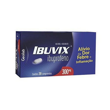IBUPROFENO IBUVIX 300MG C/20 COMPRIMIDOS IBUPROFENO