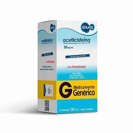 ACETILCISTEINA 20MG/ML XAROPE 120ML SB.FRAMBOESA (EMS)