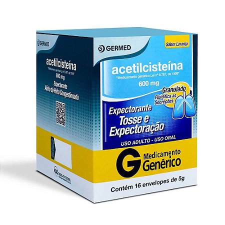 ACETILCISTEINA 600MG/ENV C/16 ENV.5G. (GERMED)