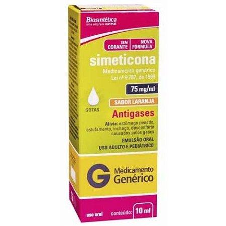 SIMETICONA 75MG/ML GOTAS 10ML SB.LARANJA (ACHÉ)