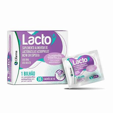 LACTO 1 BILHÃO C/6 SACHÊS 1G.