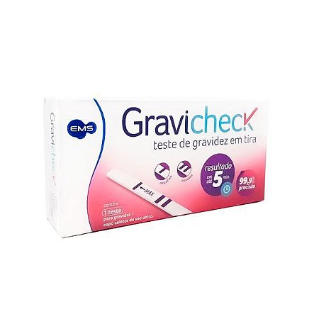 GRAVICHECK TESTE GRAVIDEZ  EM TIRA (EMS)