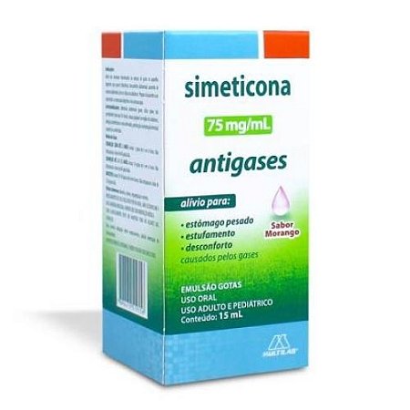 SIMETICONA 75MG/ML GOTAS 15ML SB.MORANGO (MULTILAB)